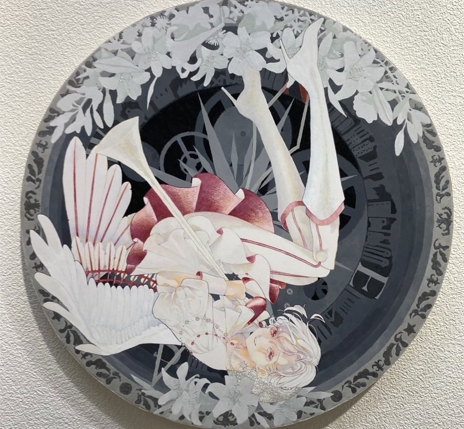円盤に描いた絵 — CDの円盤に直接描いたアナログアート